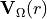\mathbf{V}_\Omega(r)